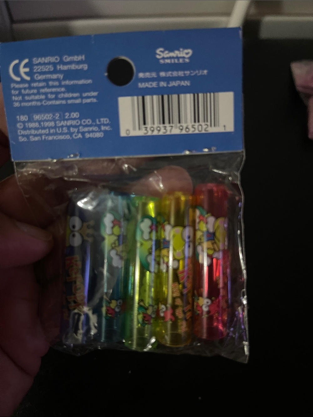 Vintage Sanrio Keroppi M Pencil Cap Set - Picture 3 of 3